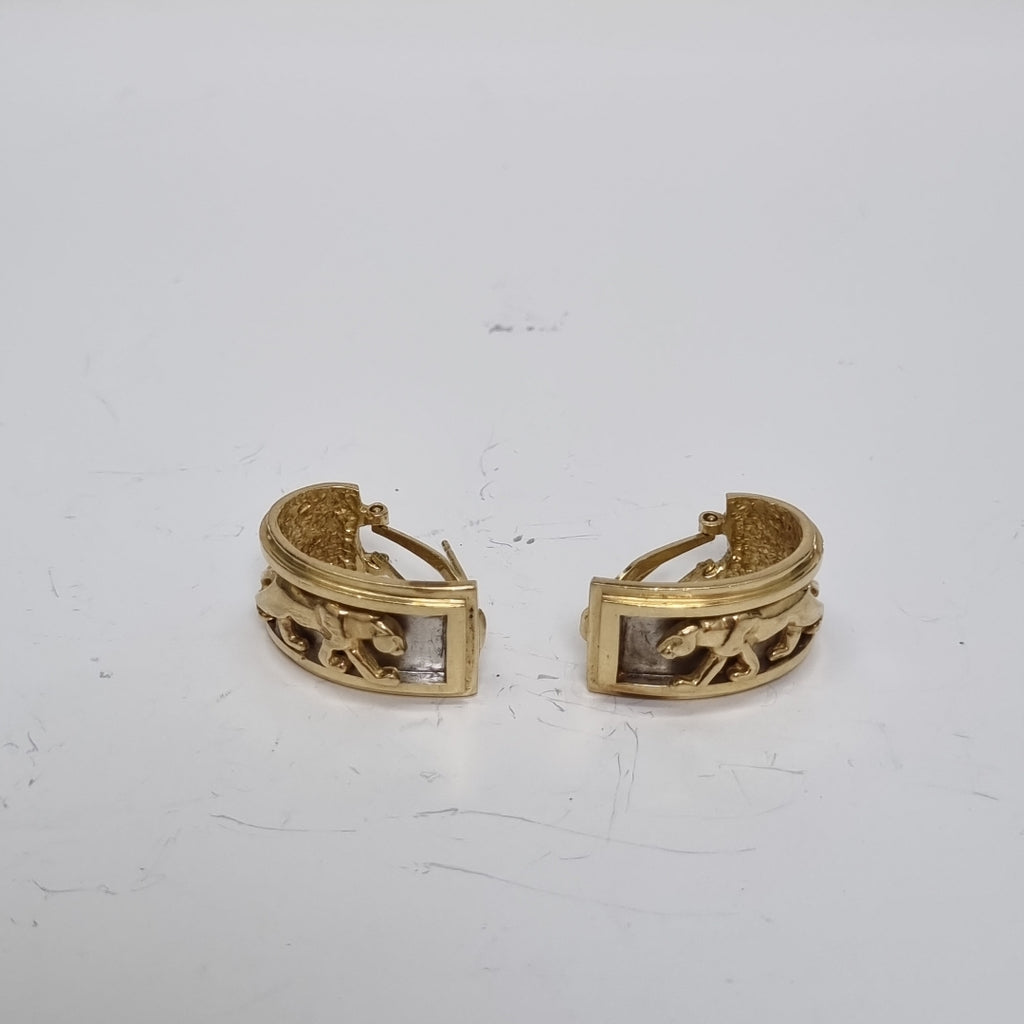 ARETES PAR ORO 14 K 14,90 GRMS (SEMINUEVO)