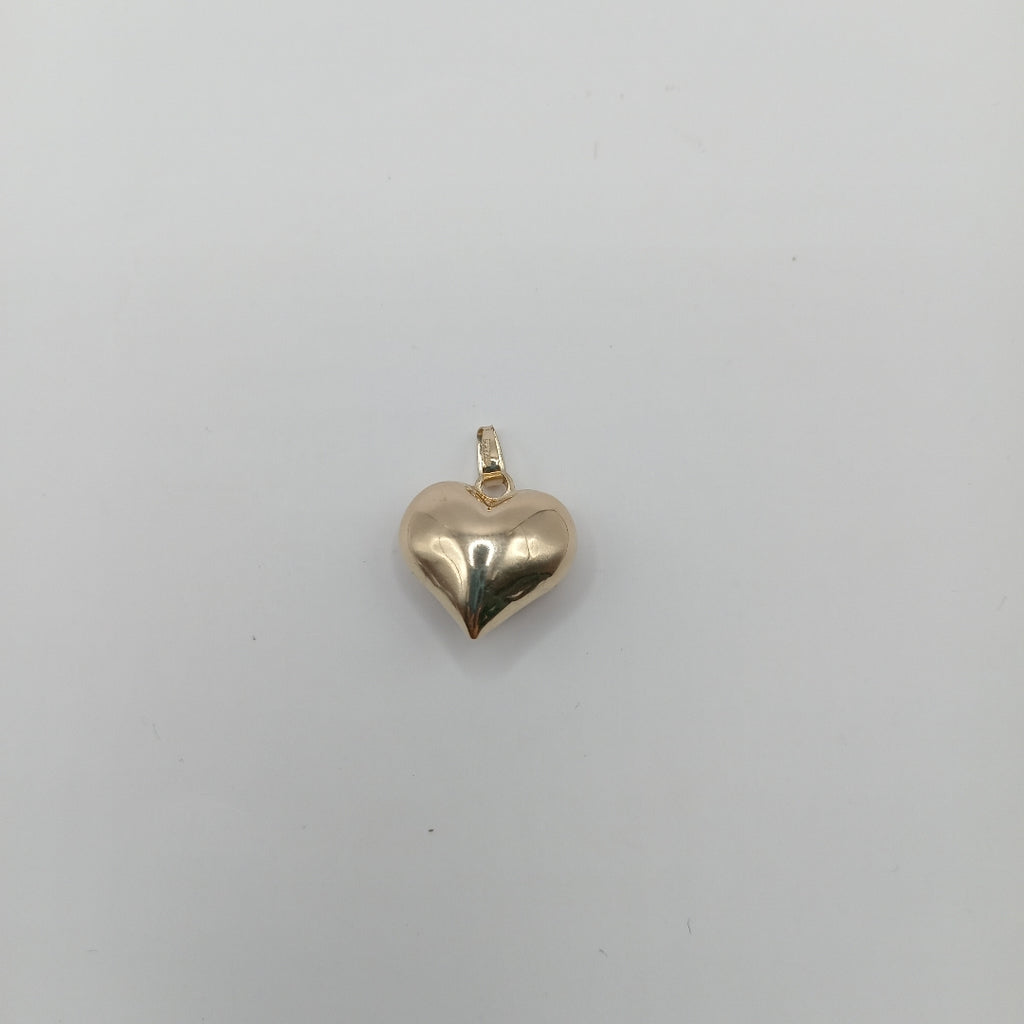 DIJE TEJIDO CORAZON LISO 14K 1.3 GR (NUEVO)