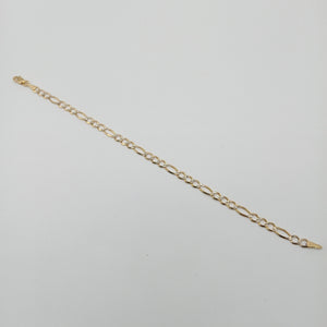 PULSERA 3X1 DIAMANTADA 14K 18 CM 2.7 GR (NUEVO)