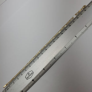 PULSERA TEJIDO 3X1 14K 21 CM 3 GR (NUEVO)