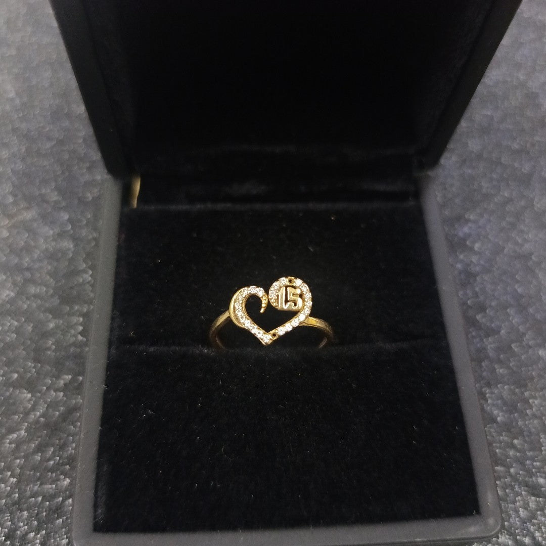 ANILLO CONMEMORATIVO ORO 10 K 1,10 GRMS (SEMINUEVO)