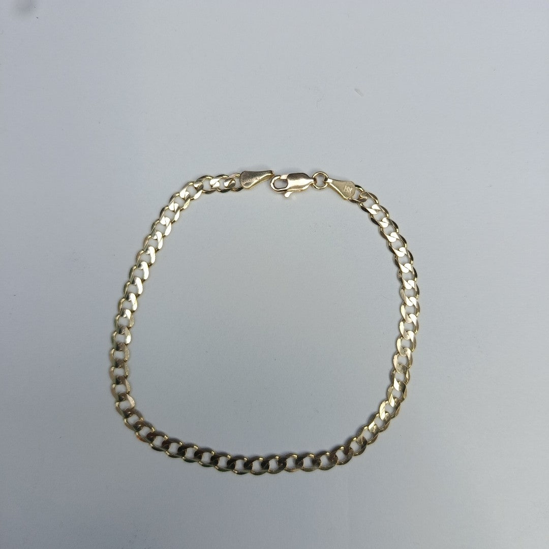 PULSERA BARBADA 14K 21 CM 5 GR (NUEVO)