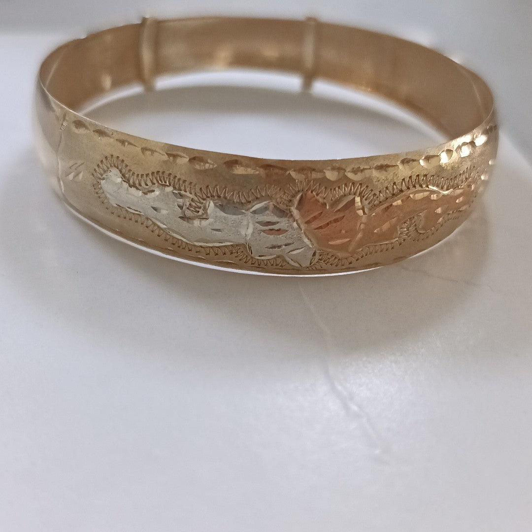 PULSERA RIGIDA ORO 10 K 10.5 GRMS (SEMINUEVO)