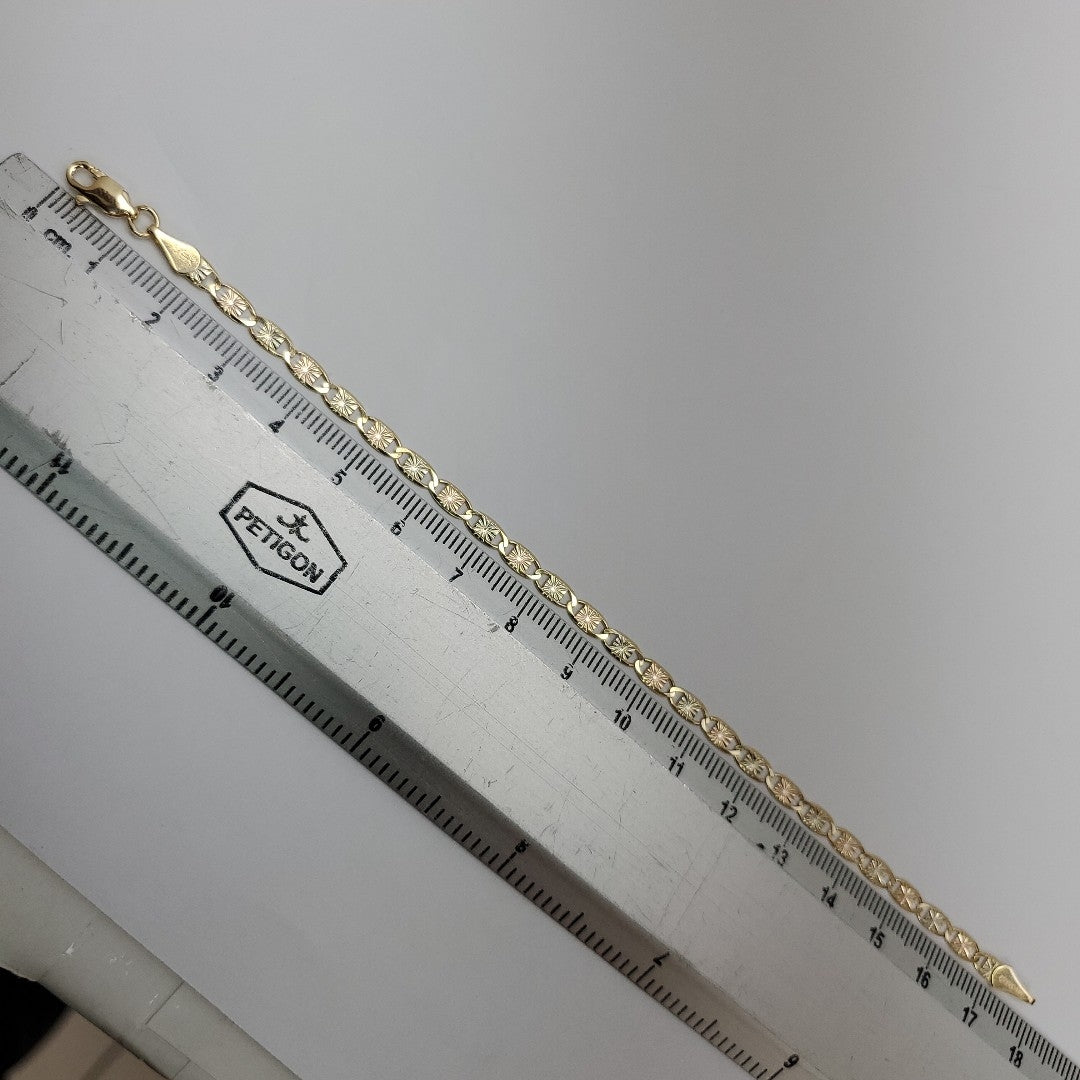 PULSERA GUCHI 14K 18 CM 3 GR (NUEVO)