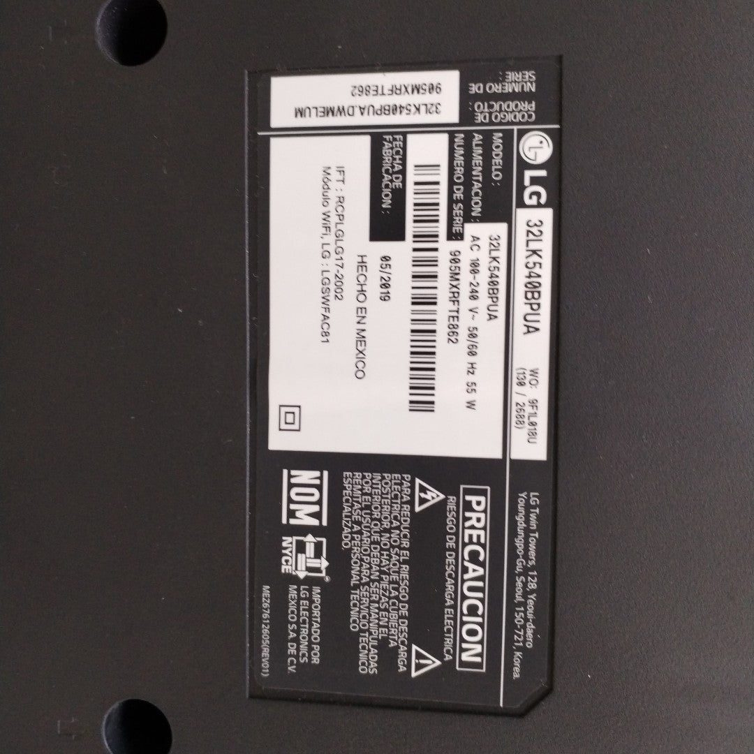 PANTALLA LG 32LK540BPUA(2019) 32 " LED FULL HD (SEMINUEVO)