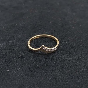 ANILLOS CON CIRCONIAS 14K TALLA 7 1 GR (NUEVO)