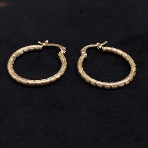 ARETES ARRACADAS LABRADAS 14K 3.3 GR (NUEVO)