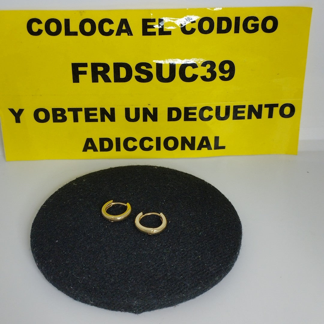 ARETES PAR ORO 10 K 1.2 GRMS (SEMINUEVO)
