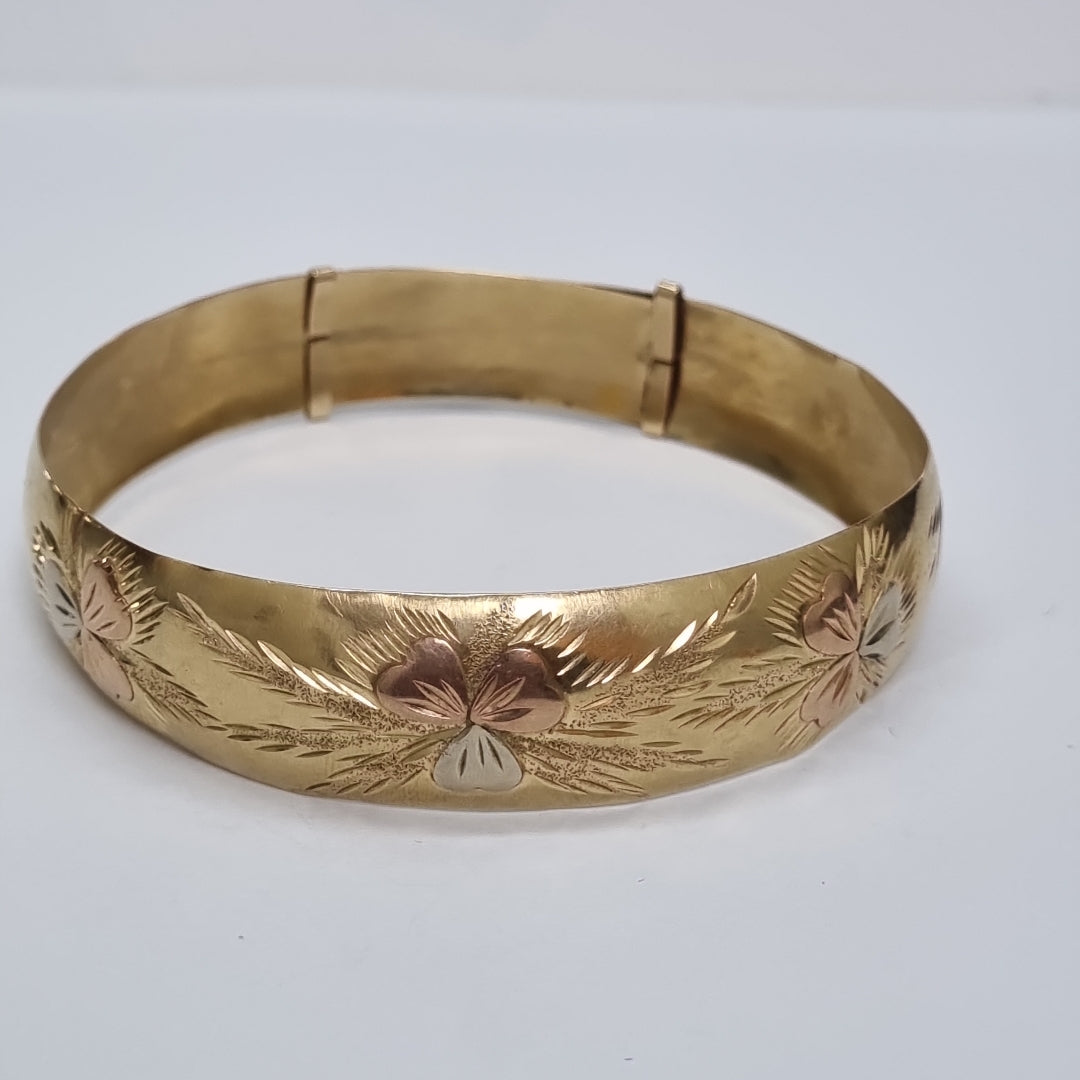 PULSERA RIGIDA ORO 10 K 13.2 GRMS (SEMINUEVO)