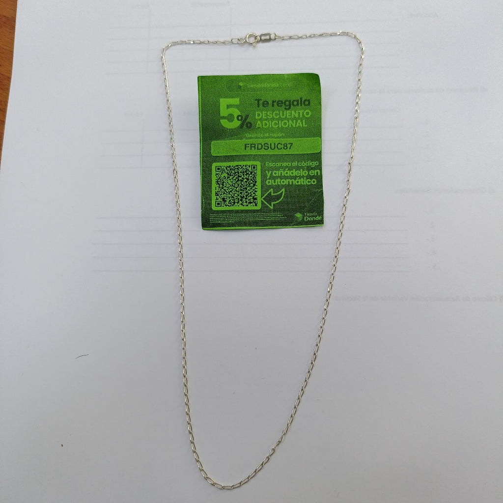 CADENA PLATA 1,70 GRMS (SEMINUEVO)