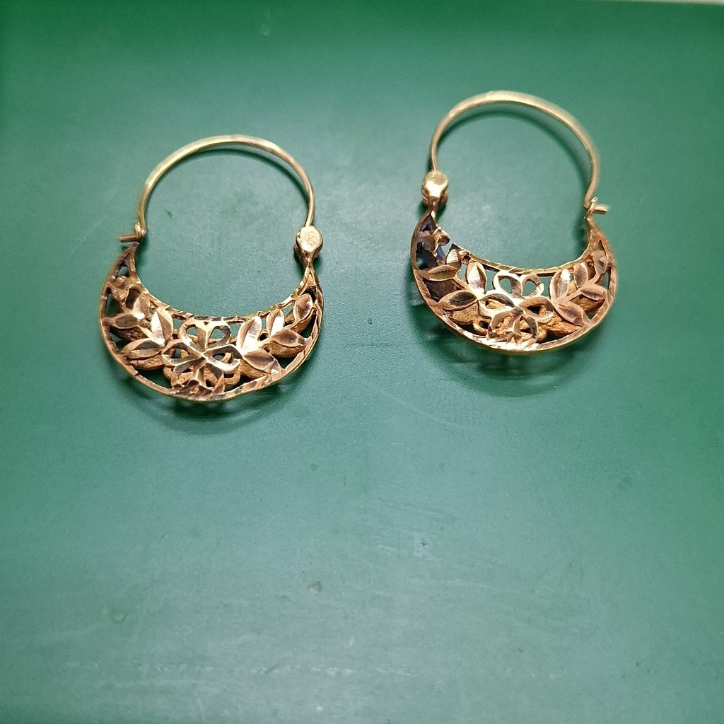 ARRACADAS PAR ORO 10 K 1.8 GRMS (SEMINUEVO)