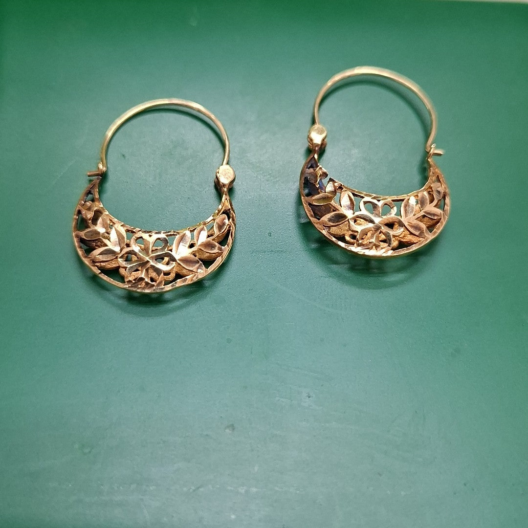 ARRACADAS PAR ORO 10 K 1.8 GRMS (SEMINUEVO)