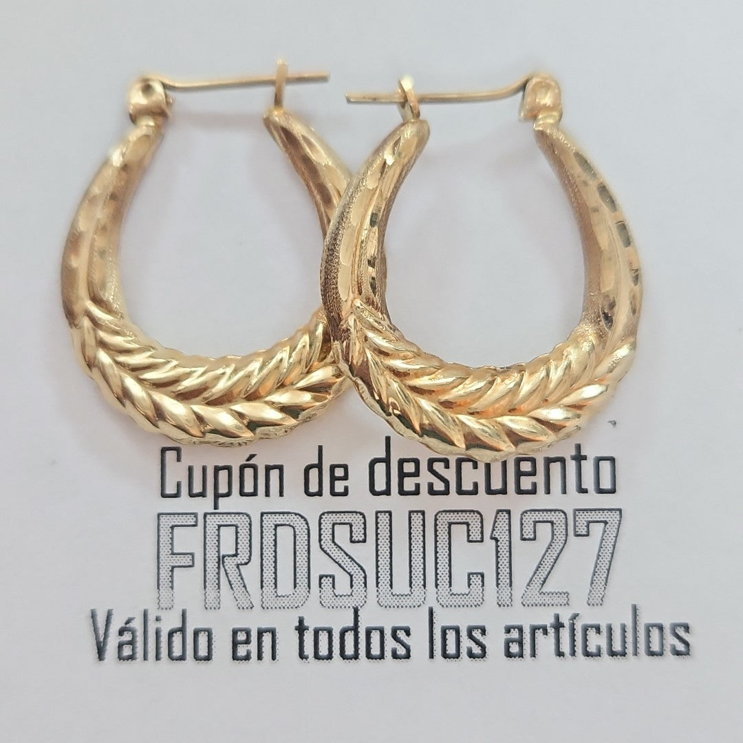 ARRACADAS PAR ORO 10 K 1.7 GRMS (SEMINUEVO)