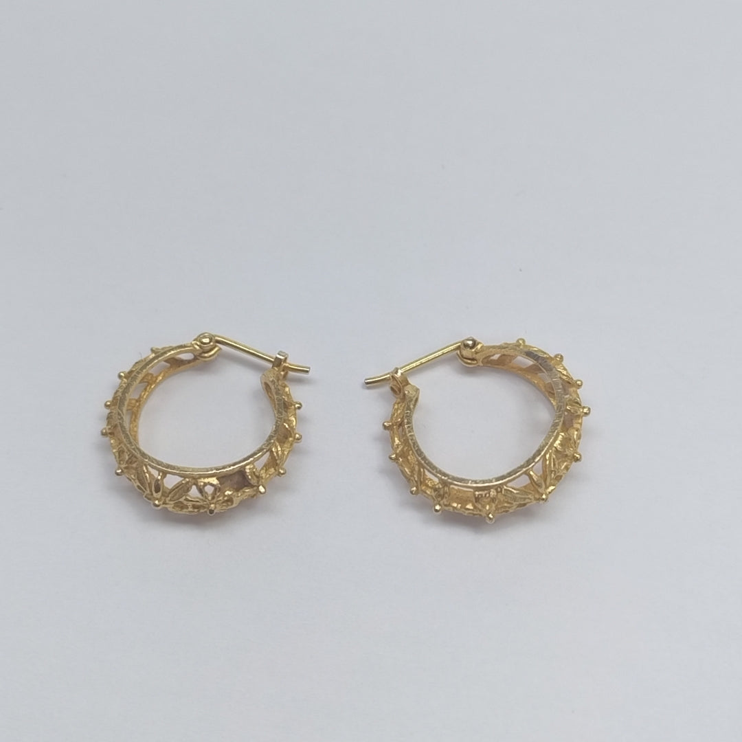 ARRACADAS PAR ORO 14 K 3.8 GRMS (SEMINUEVO)