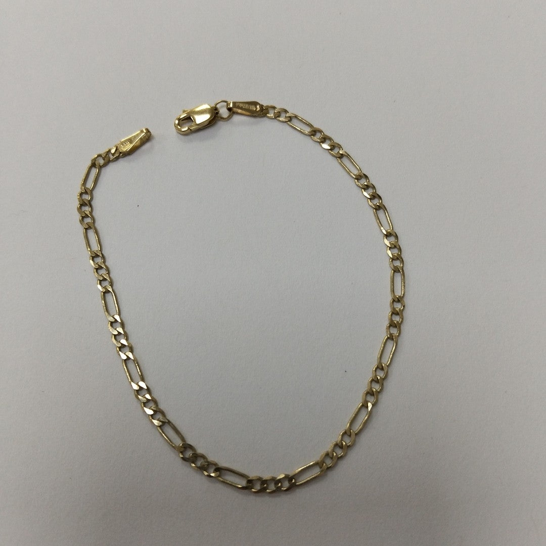 PULSERA TEJIDO 3X1 14K 18 CM 2 GR (NUEVO)