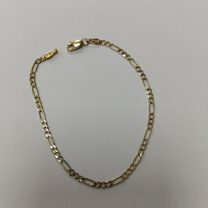 PULSERA TEJIDO 3X1 14K 18 CM 2 GR (NUEVO)