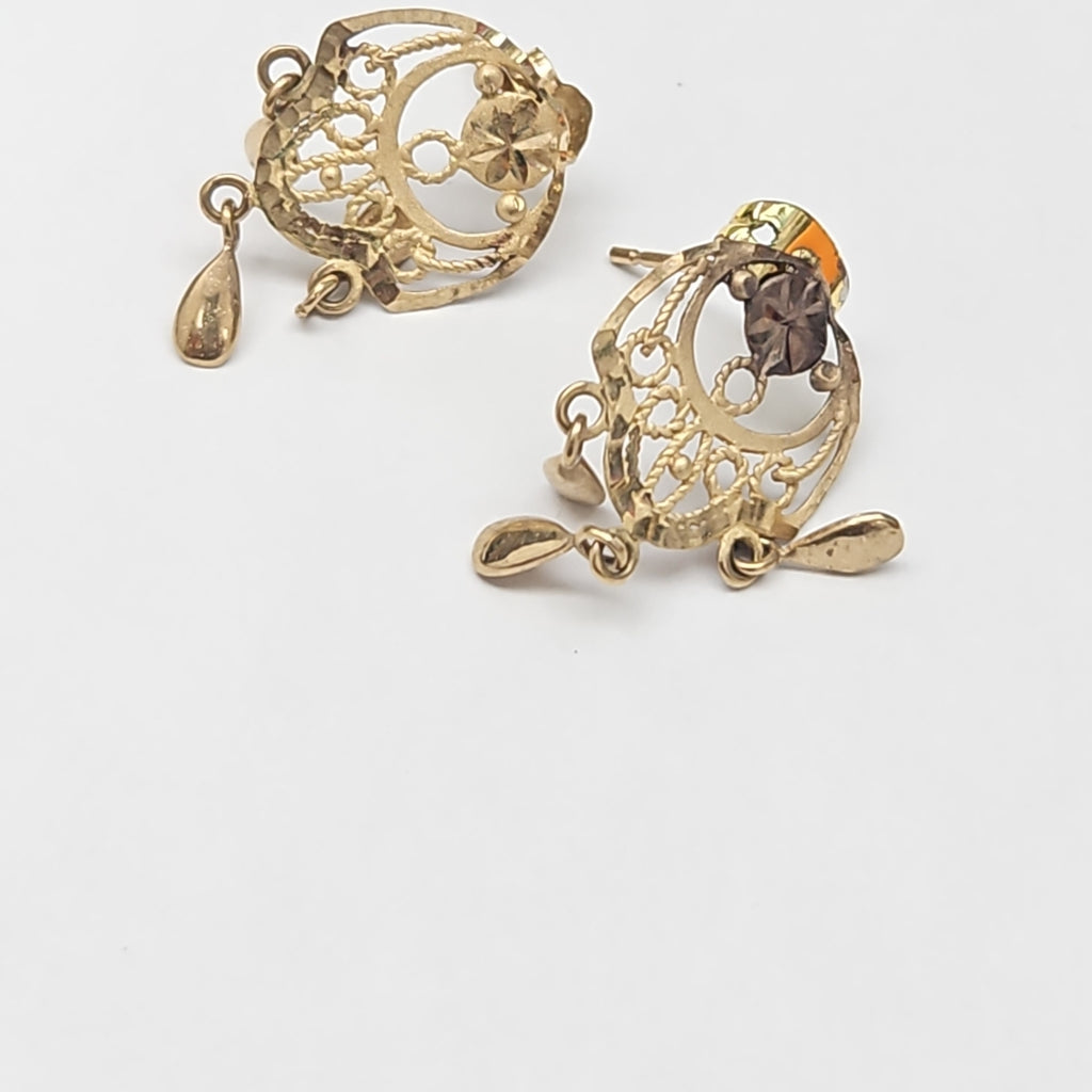 ARETES PAR ORO 8 K 1,30 GRMS (SEMINUEVO)