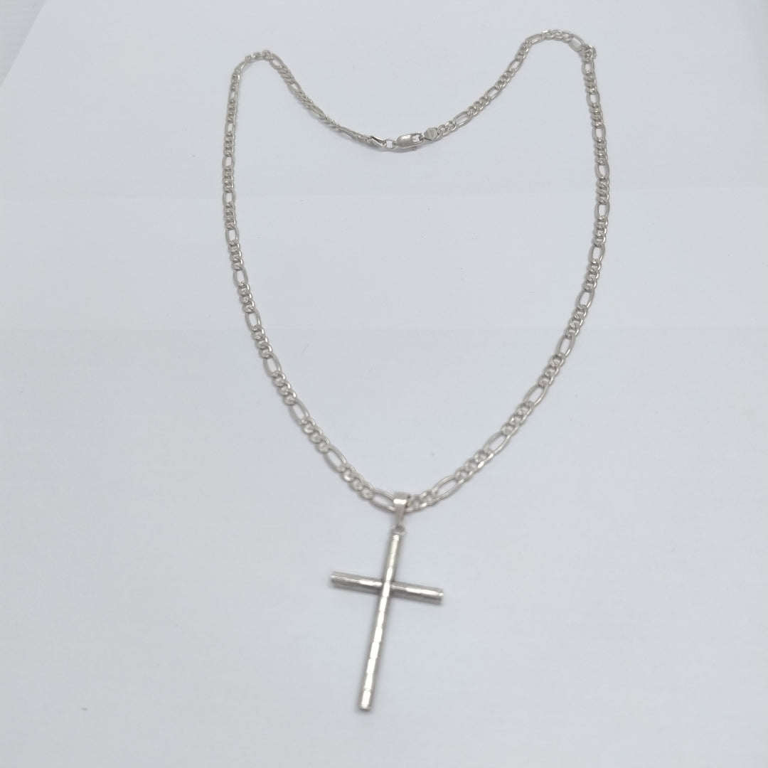 CADENA, CRUZ PLATA 13.6 GRMS (SEMINUEVO)