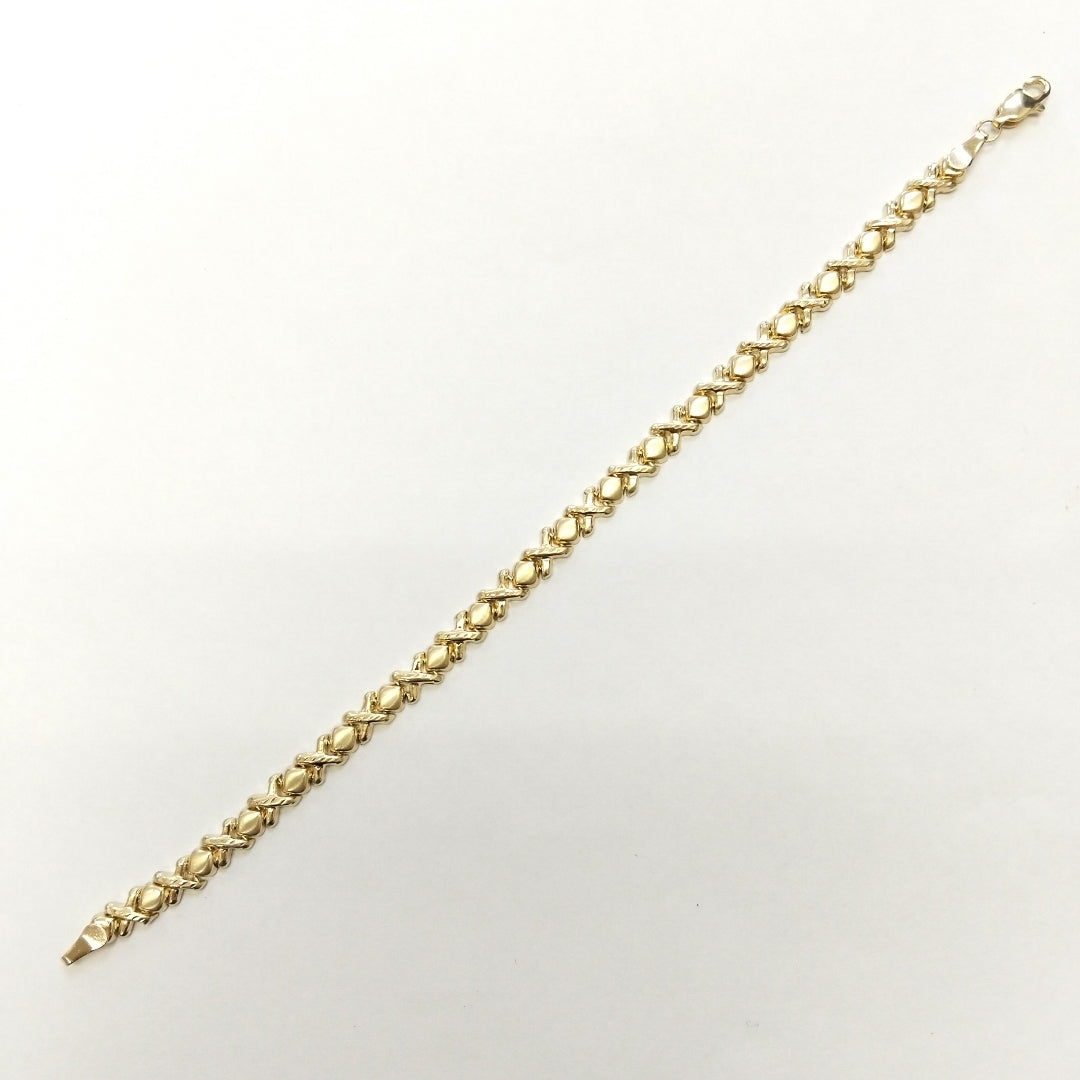 PULSERA ESP XOXO 14K 18 CM 6.1 GR (NUEVO)