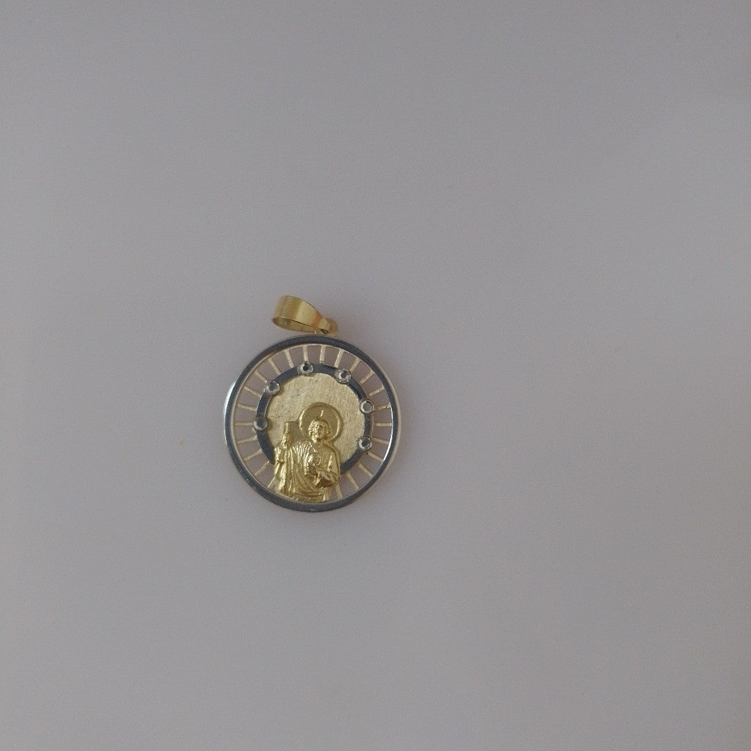MEDALLA CONMEMORATIVA ORO,RODIADO 14 K 1,30 GRMS (SEMINUEVO)