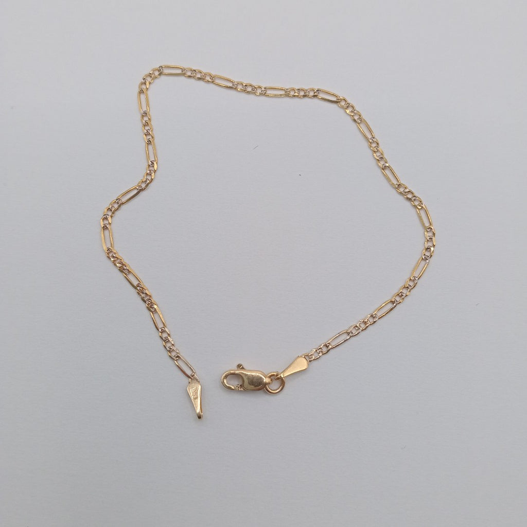 PULSERA 3X1 DIAMANTADA 14K 18 CM 1.5 GR (NUEVO)