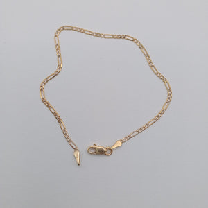 PULSERA 3X1 DIAMANTADA 14K 18 CM 1.5 GR (NUEVO)