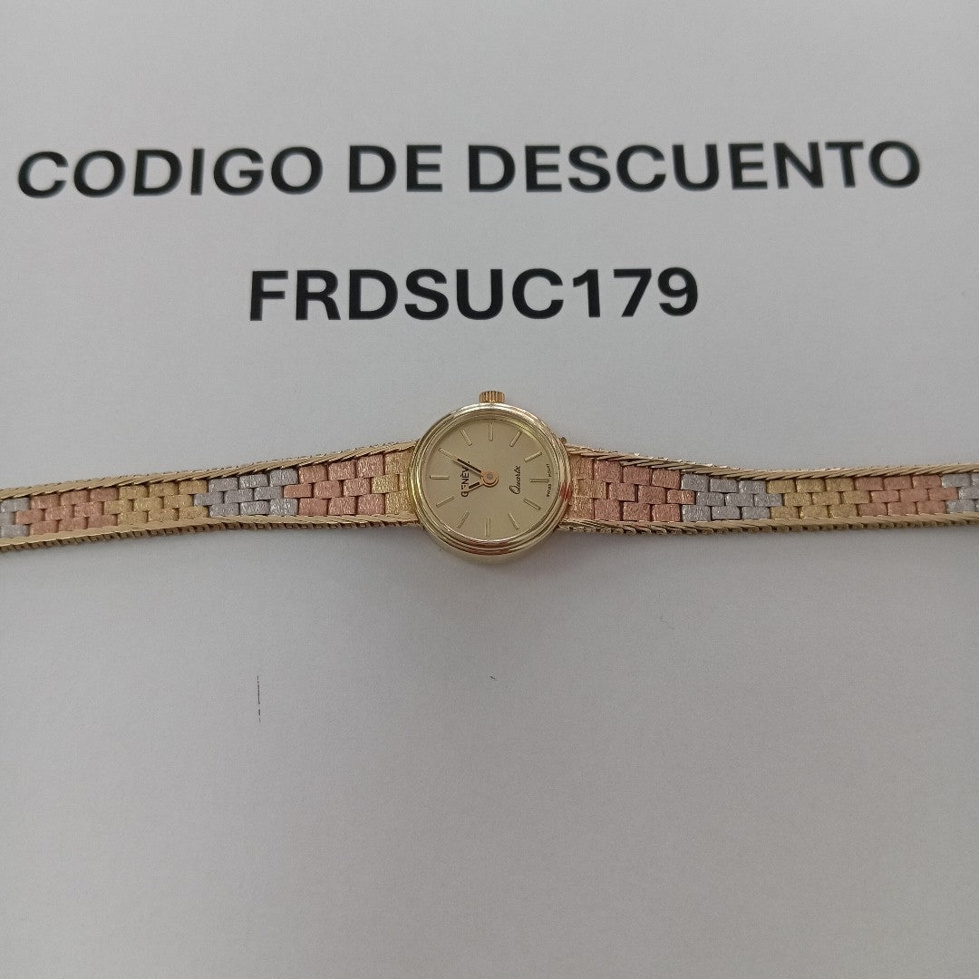 RELOJ CAJA Y PULSO ORO ORO 14 K 22.1 GRMS (SEMINUEVO)