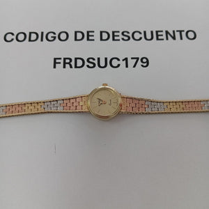 RELOJ CAJA Y PULSO ORO ORO 14 K 22.1 GRMS (SEMINUEVO)