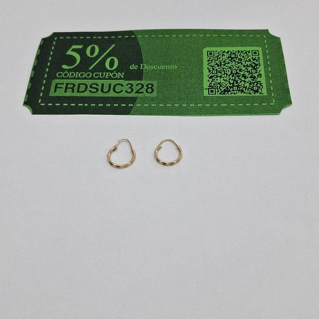 ARRACADAS PAR ORO 14 K 0,70 GRMS (SEMINUEVO)