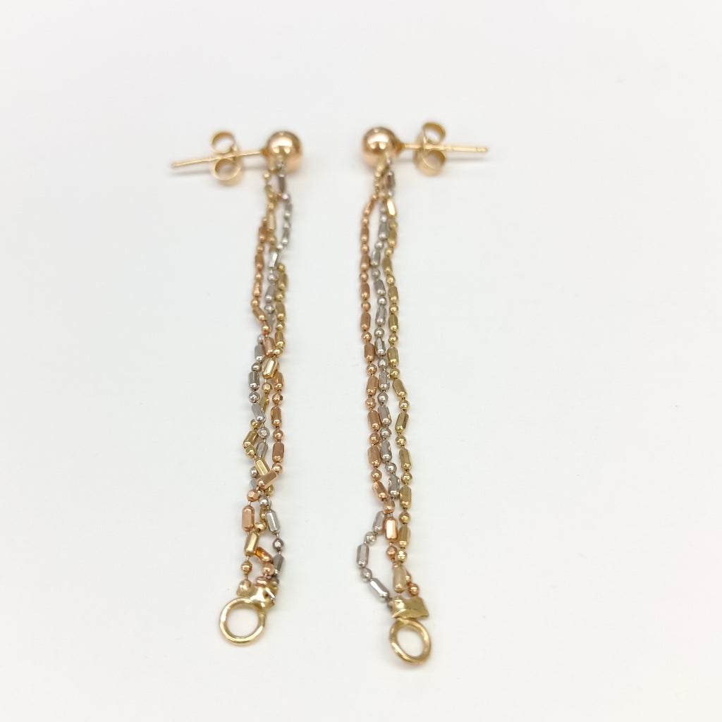 ARETES PAR ORO 14 K 3,00 GRMS (SEMINUEVO)
