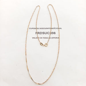 CADENA ORO,ORO COMBINADO 10 K 1,40 GRMS (SEMINUEVO)