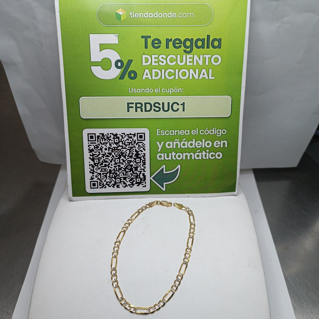 PULSERA 3X1 14K 21 CM 4.6 GR (NUEVO)