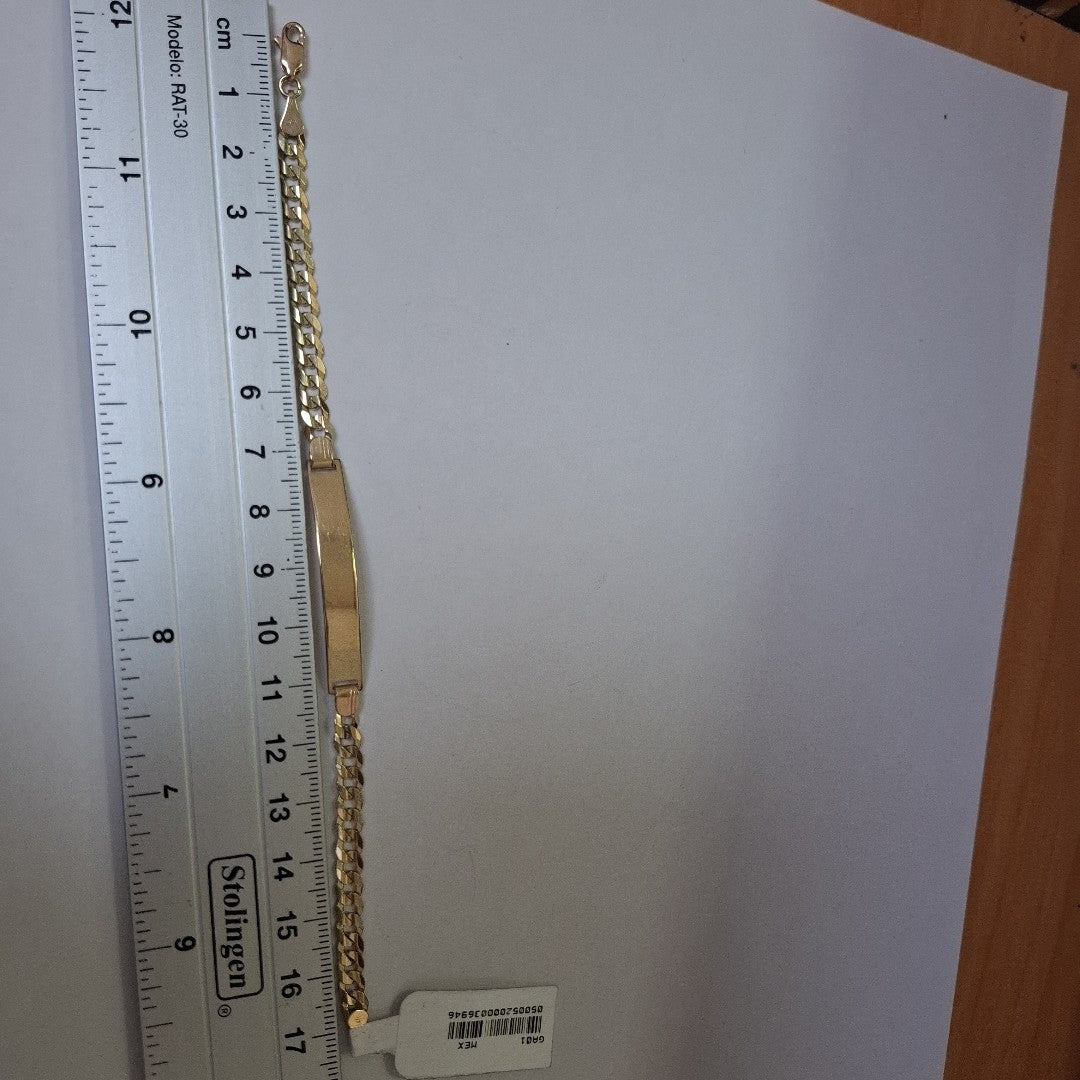 PULSERA ESCLAVA BARBADA 14K 18 CM 7.1 GR (NUEVO)