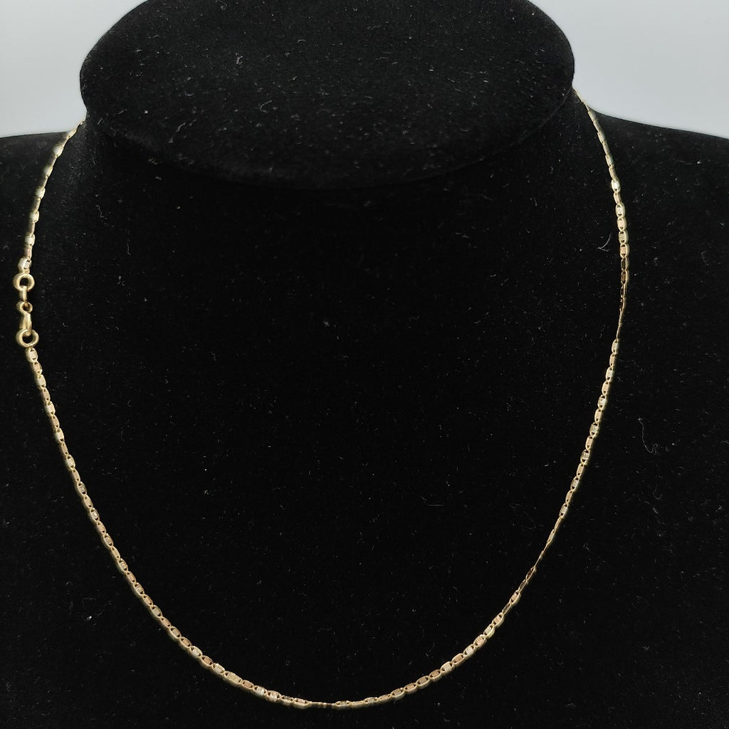 CADENA ORO, ORO COMBINADO 14 K 0.9 GRMS (SEMINUEVO)