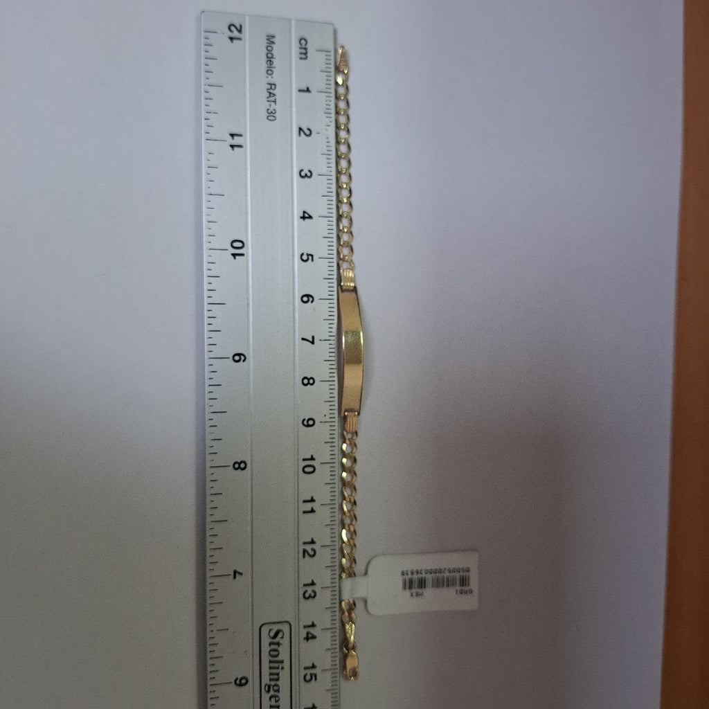 PULSERA ESCLAVA 3X1 14K 16 CM 3.8 GR (NUEVO)