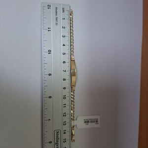 PULSERA ESCLAVA 3X1 14K 16 CM 3.8 GR (NUEVO)