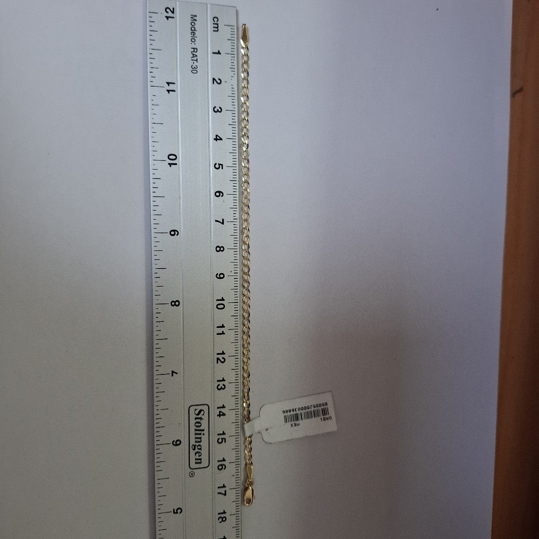 PULSERA BARBADA 14K 18 CM 1.8 GR (NUEVO)