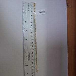 PULSERA TEJIDO 3X1 14K 21 CM 3 GR (NUEVO)