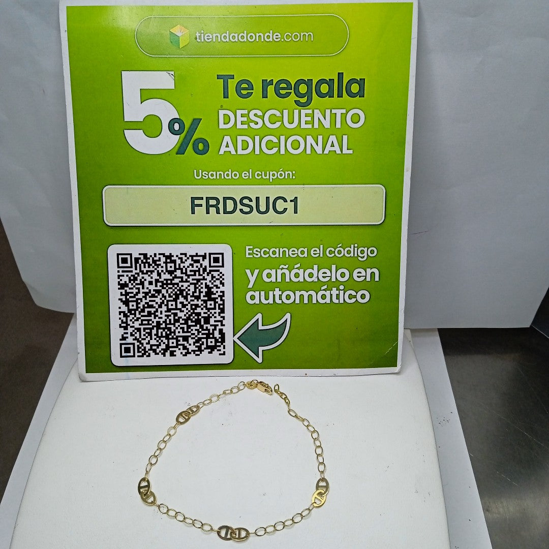 PULSERA ESPECIAL 14K 21 CM 1.8 GR (NUEVO)