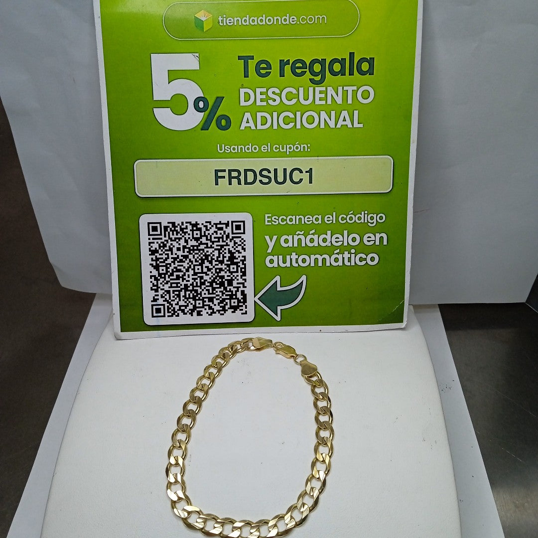 PULSERA BARBADA 14K 21 CM 17.5 GR (NUEVO)