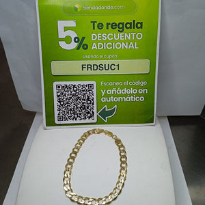 PULSERA BARBADA 14K 21 CM 17.5 GR (NUEVO)