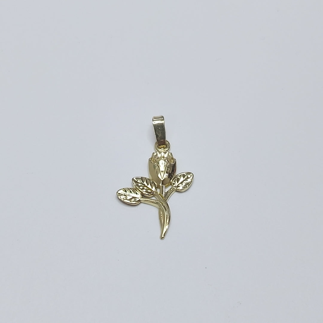 DIJE ROSA 10K 1.4 GR (NUEVO)