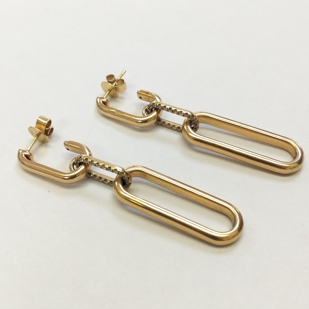 ARETES PAR ORO 14 K 5.3 GRMS (SEMINUEVO)