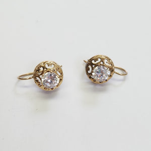 ARETES PAR ORO 8 K 3.2 GRMS (SEMINUEVO)