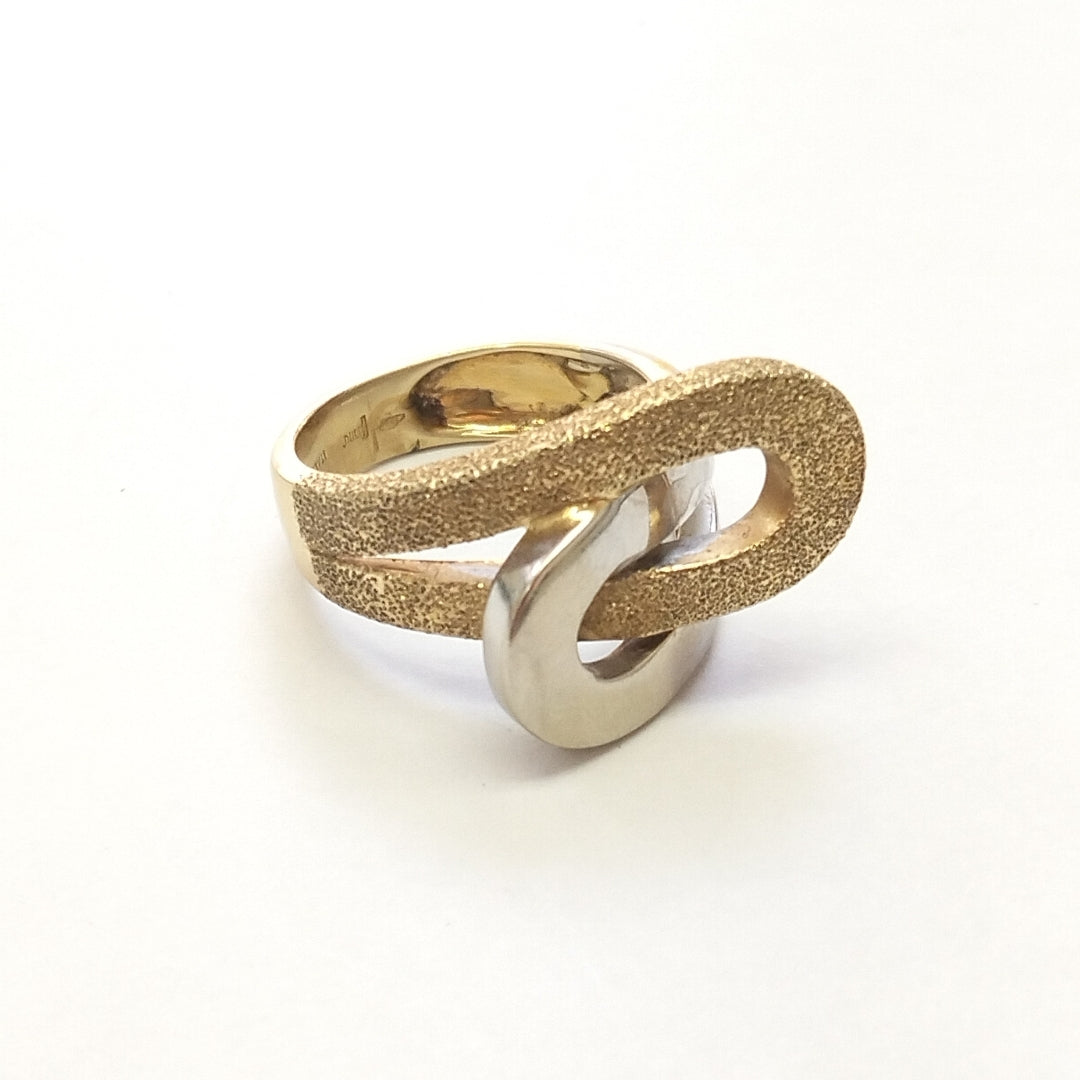 ANILLITO ORO, ORO COMBINADO 14 K 7.3 GRMS (SEMINUEVO)