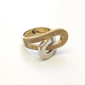 ANILLITO ORO, ORO COMBINADO 14 K 7.3 GRMS (SEMINUEVO)