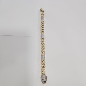 PULSERA CABALLERO MONACO ORO 14K 35.3 (NUEVO)