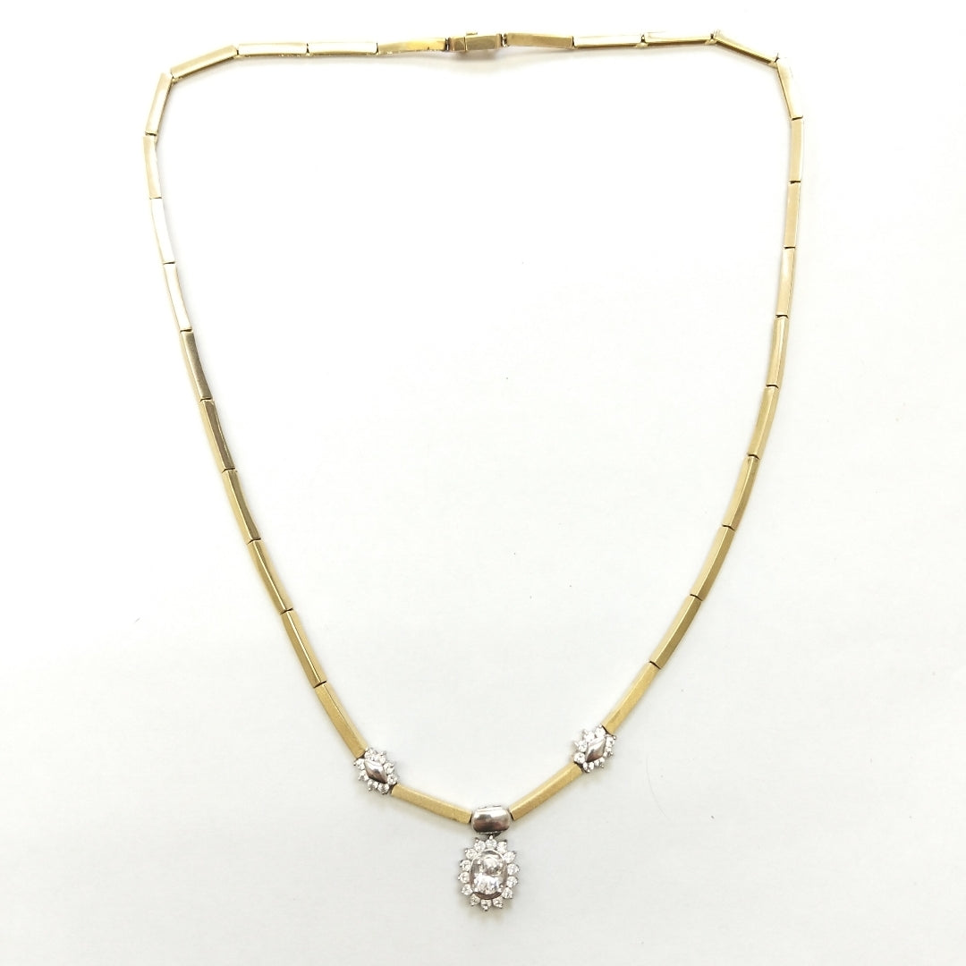 GARGANTILLA ORO, ORO COMBINADO 14 K 18.8 GRMS (SEMINUEVO)