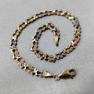 PULSERA ORO,ORO COMBINADO 10 K 2,50 GRMS (SEMINUEVO)