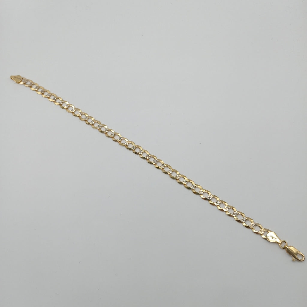 PULSERA BARBADA 14K 21 CM 6.4 GR (NUEVO)